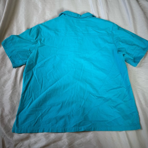 Vintage White Stag Blue Sailboat Embroidered Shirt Women’s Medium - Picture 4 of 4